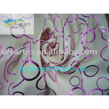 Polyester Foiled Warp Suede Fabric/105DX200D Suede